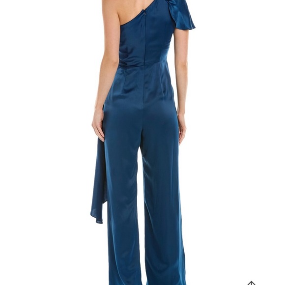 Theia
• Portia Dressy Jumpsuit with one-shoulder, fully lined .pants - Picture 2 of 2
